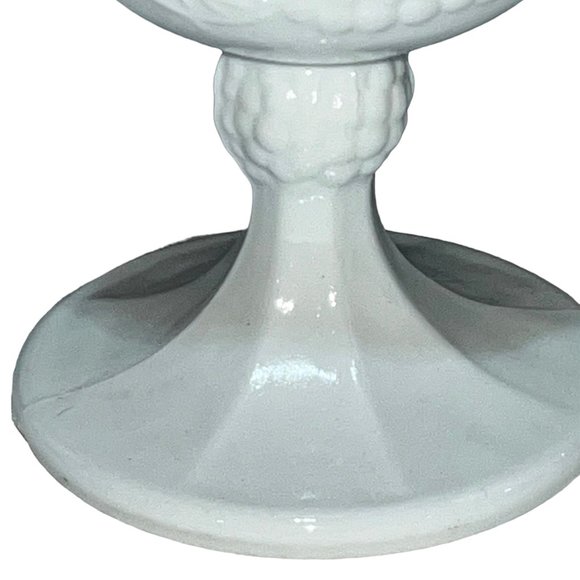 Vtg Indiana Glass Co Set of 2 Milk Glass Colony Grape Harvest Water/Wine Goblets - Picture 5 of 8